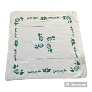 •Vintage Painting Handmade Tablecloth